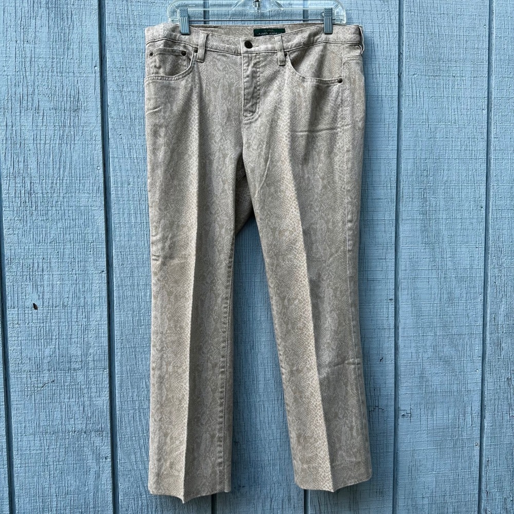 ❌SOLD❌LRL Lauren Jeans Co Ralph Lauren Animal Print Snakeskin‎ Print Pants Sz 12